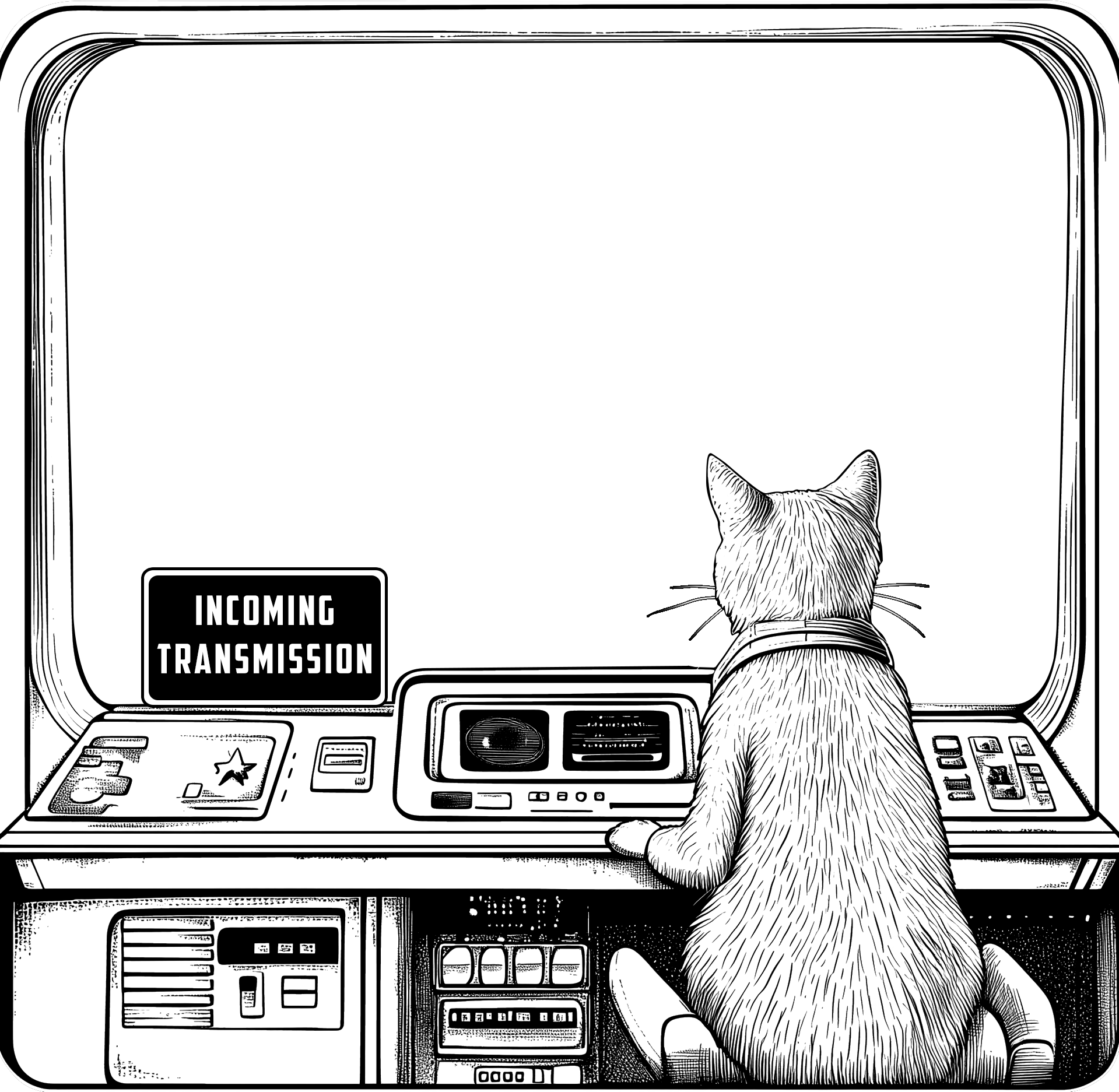 Uzay gemisindeki Kaptan Kedi